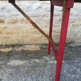 Folding brewery table