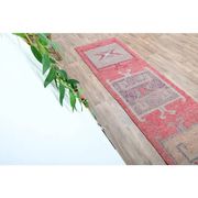 1970s Turkish Oushak Handmade Wool Cotton Brown Area Rug 90x320