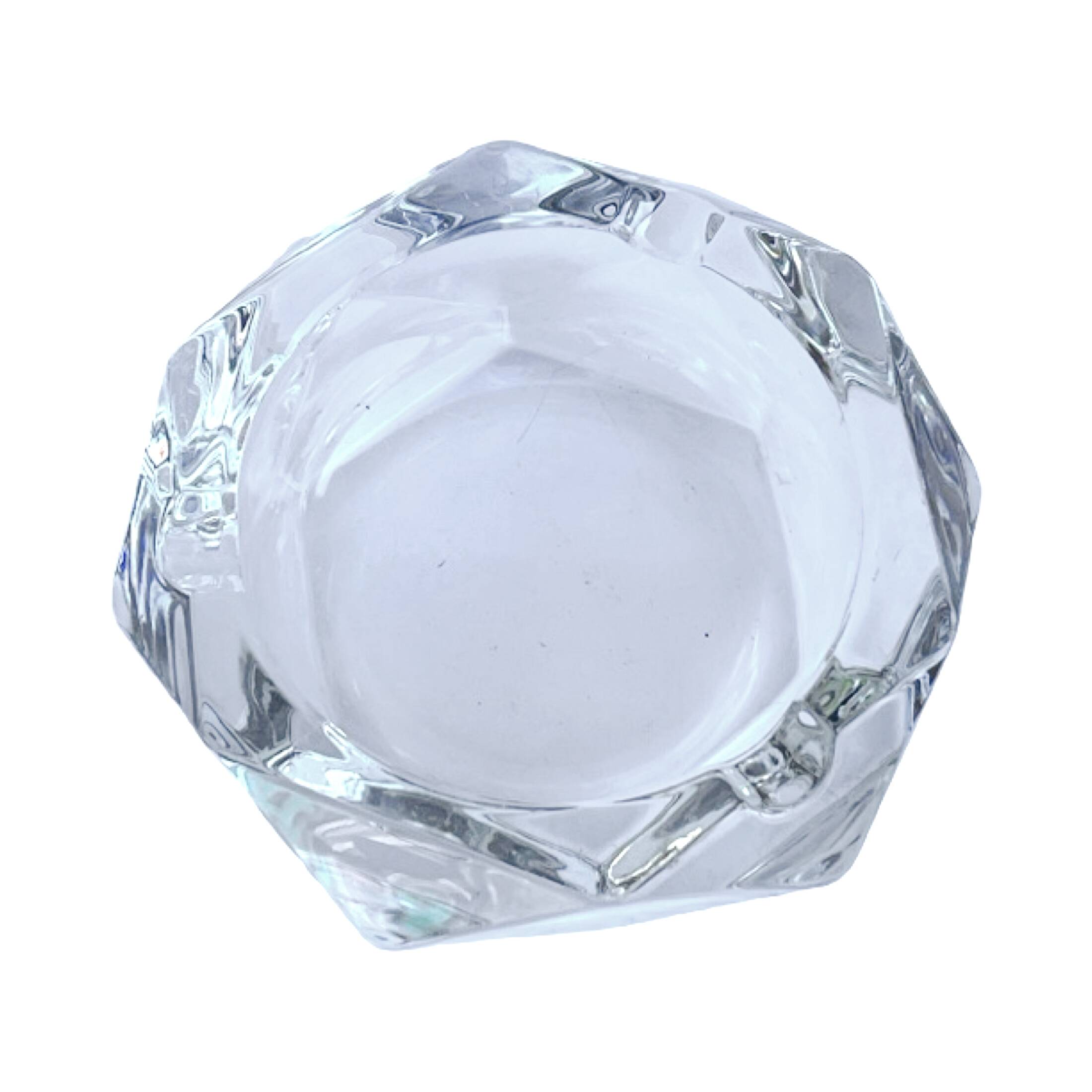 Glass ashtray Bohemia, Czechoslovakia, 1970s