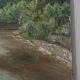 Tableau peinture Huile sur toile paysage rivière