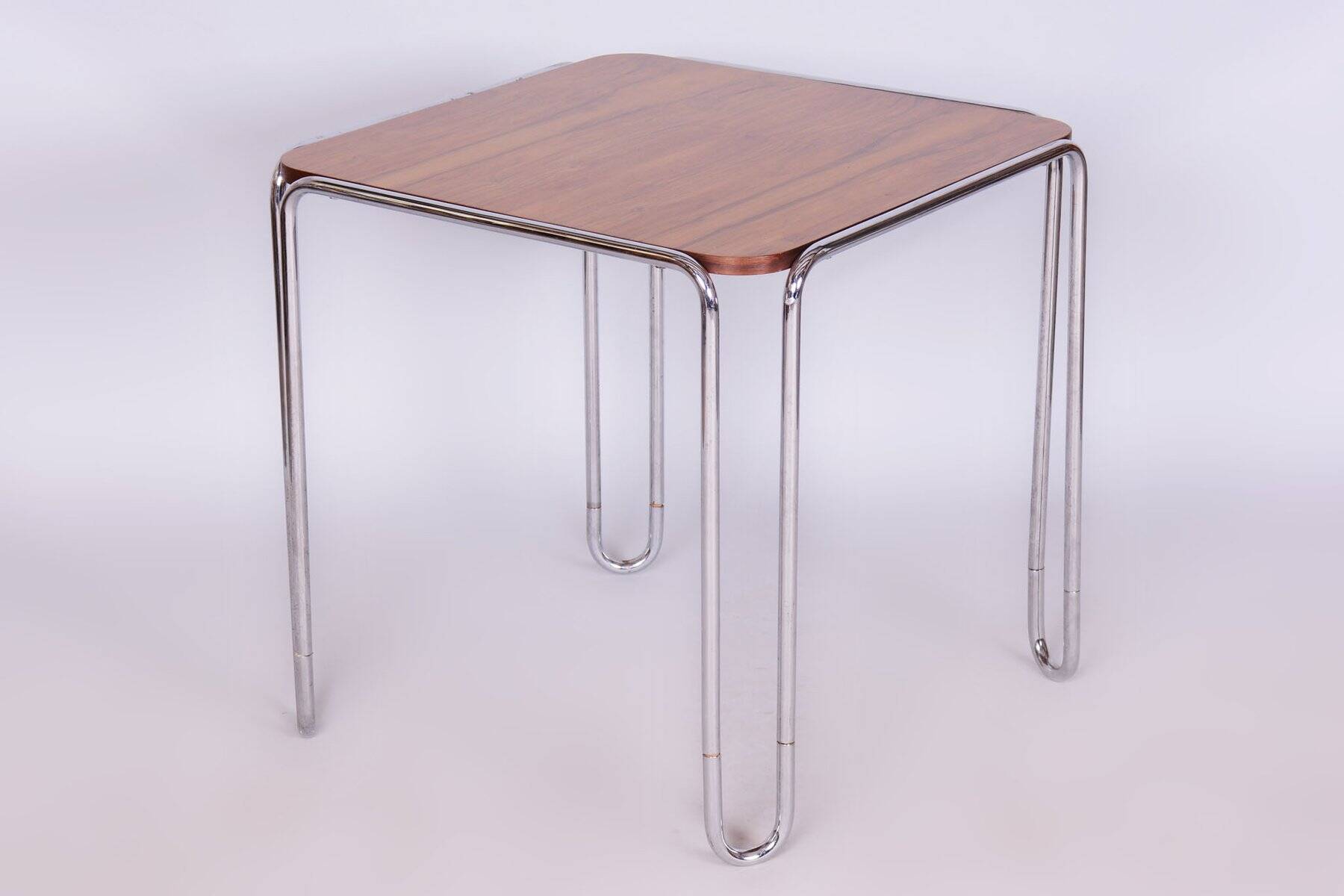 Art Deco Dining Table in Walnut by M. Breuer for Thonet, 1930s