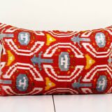 Ikat velvet pillow cover