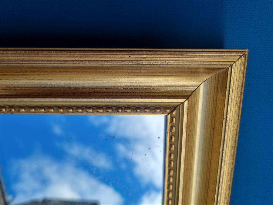 Gold frame mirror