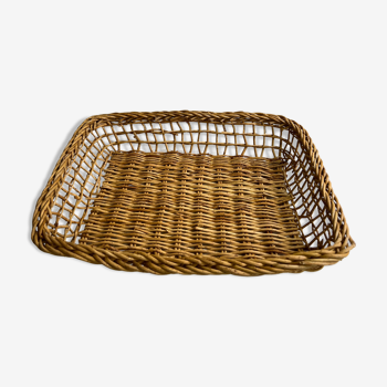 Rectangular wicker basket