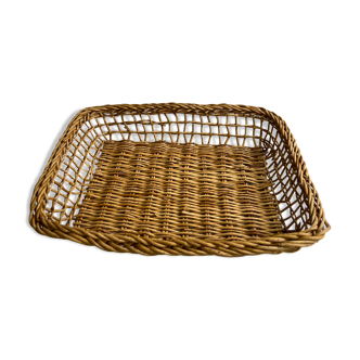 Rectangular wicker basket