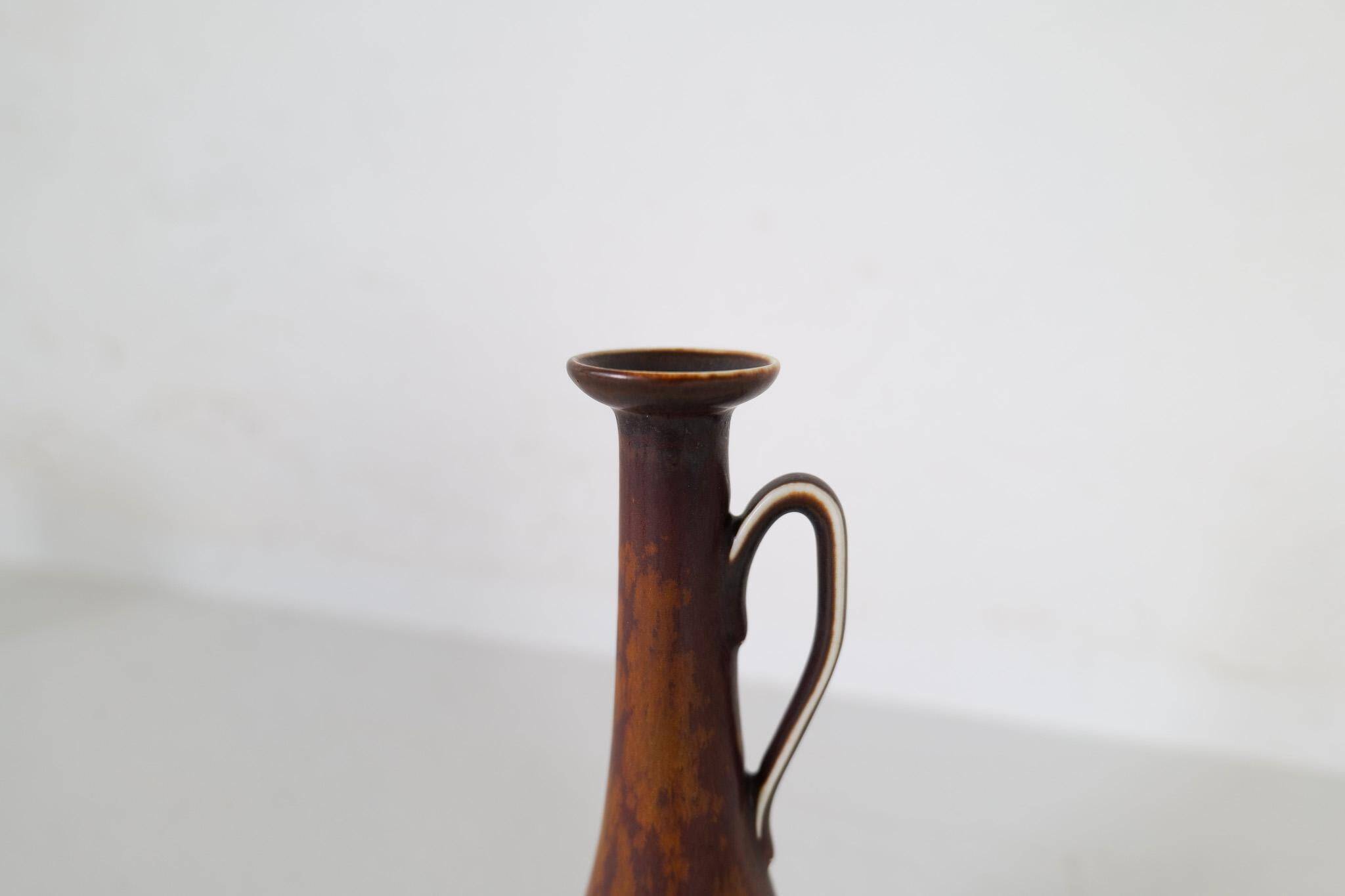Mid-century modern set of 3 ceramic pieces by Rörstrand Gunnar Nylund, Sweden, 1950s.