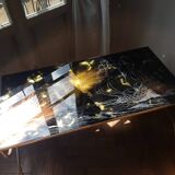 Gold and bronze powder table signed Lasco