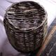 Basket round base two handles old lady jeanne strapping
