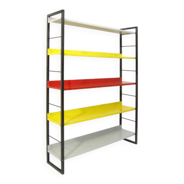 Étagère murale en métal vintage Tomado design néerlandais des années 1950