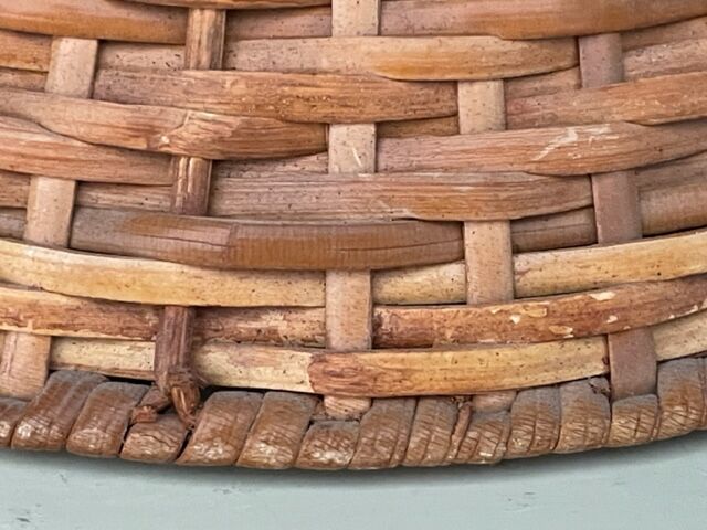 Vintage rattan lampshade