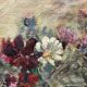 Oil on panel, still life, bouquet of flowers