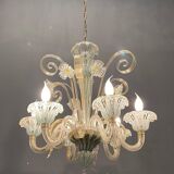 Venetian Murano Art Glass Chandelier from Venini