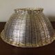 Braided silver metal basket