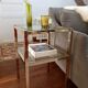 Paire de tables d'appoint dorées Roche Bobois