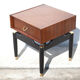 G-Plan bedside table in vintage wood and brass