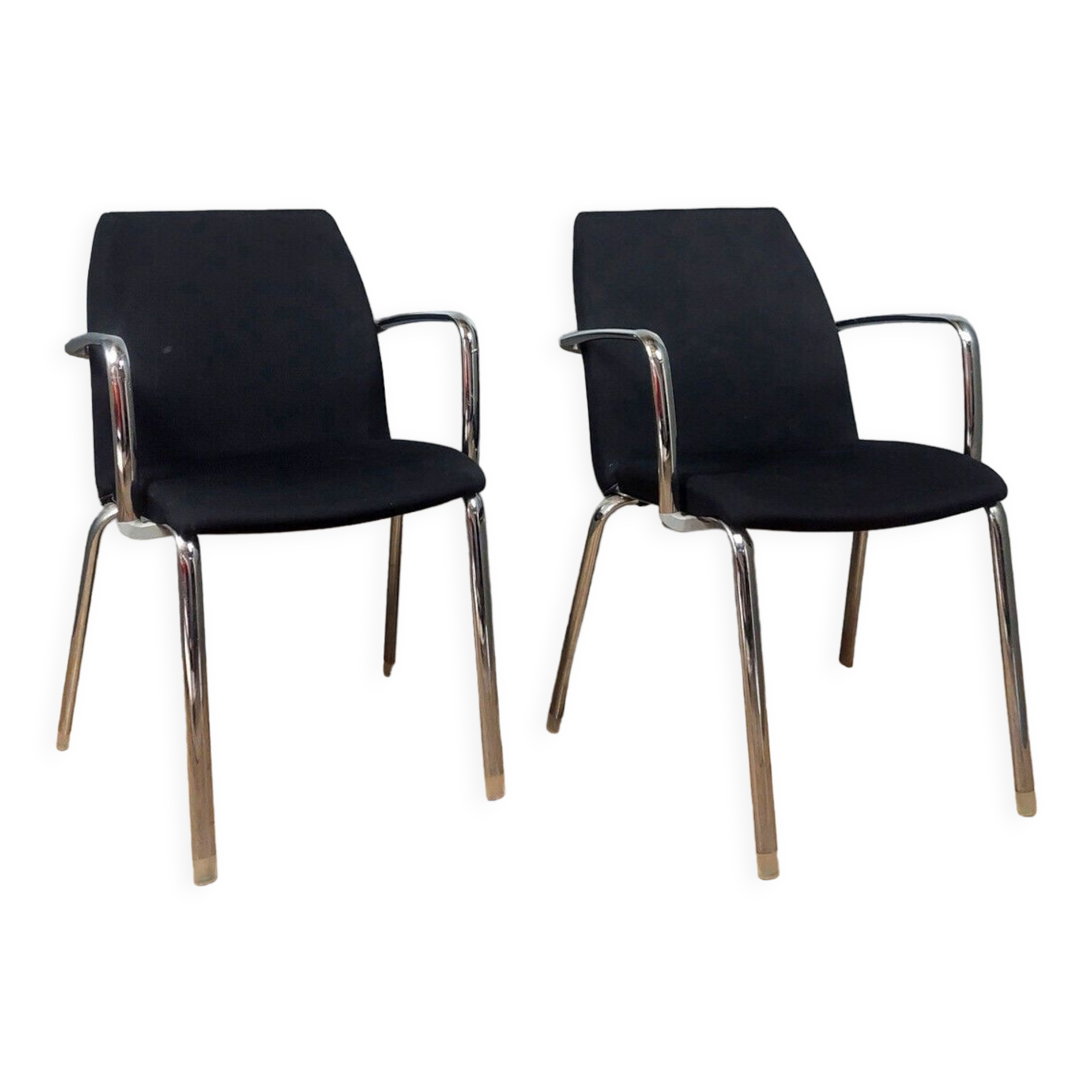 Pair of armchairs Design style Moderniste circa 1970-1980