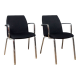 Pair of armchairs Design style Moderniste circa 1970-1980