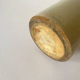 Stoneware grease pot, wooden cap