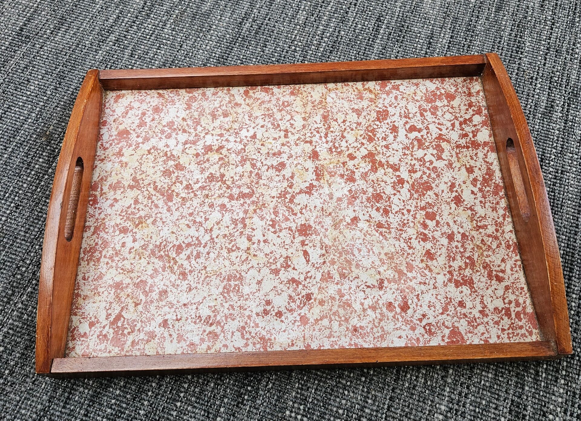 Large solid wood serving platter
