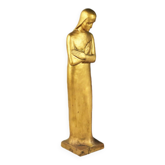 Sculpture mary art frans tinel 78cm fifties