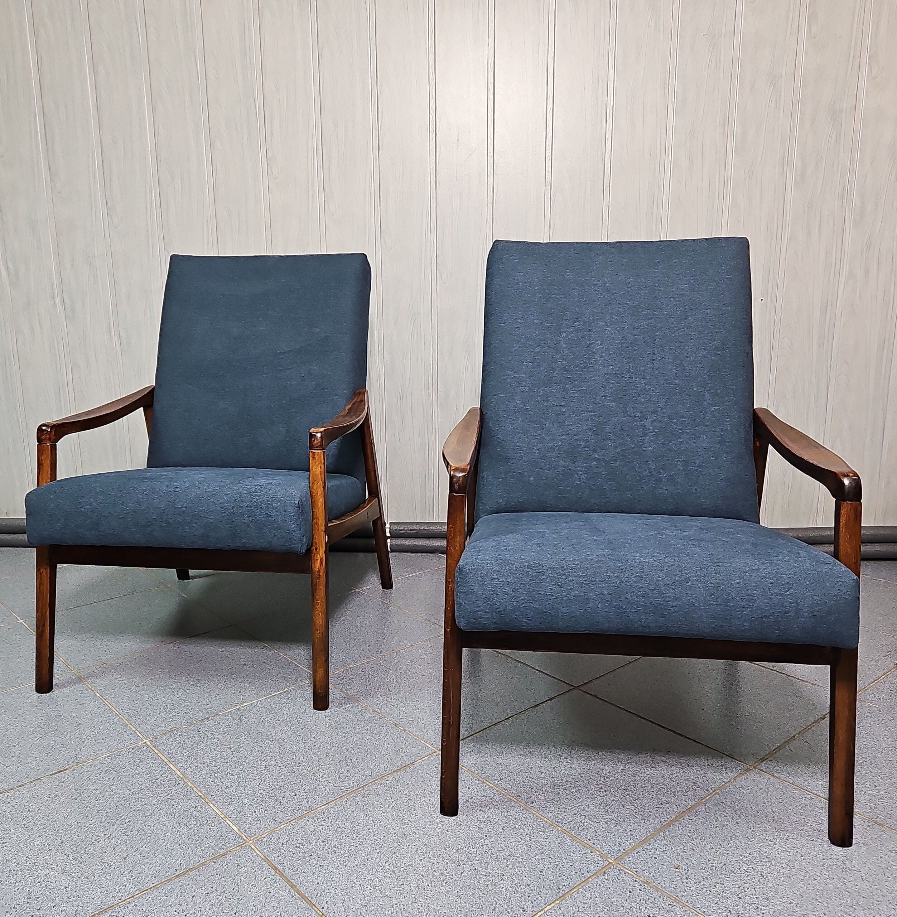 Pair of armchairs by Jiri Jiroutek, Czechoslovakia, 1960s