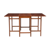 Folding table in lacquered walnut Christensen and Larsen