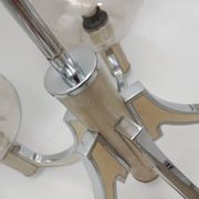Chrome 5-light chandelier