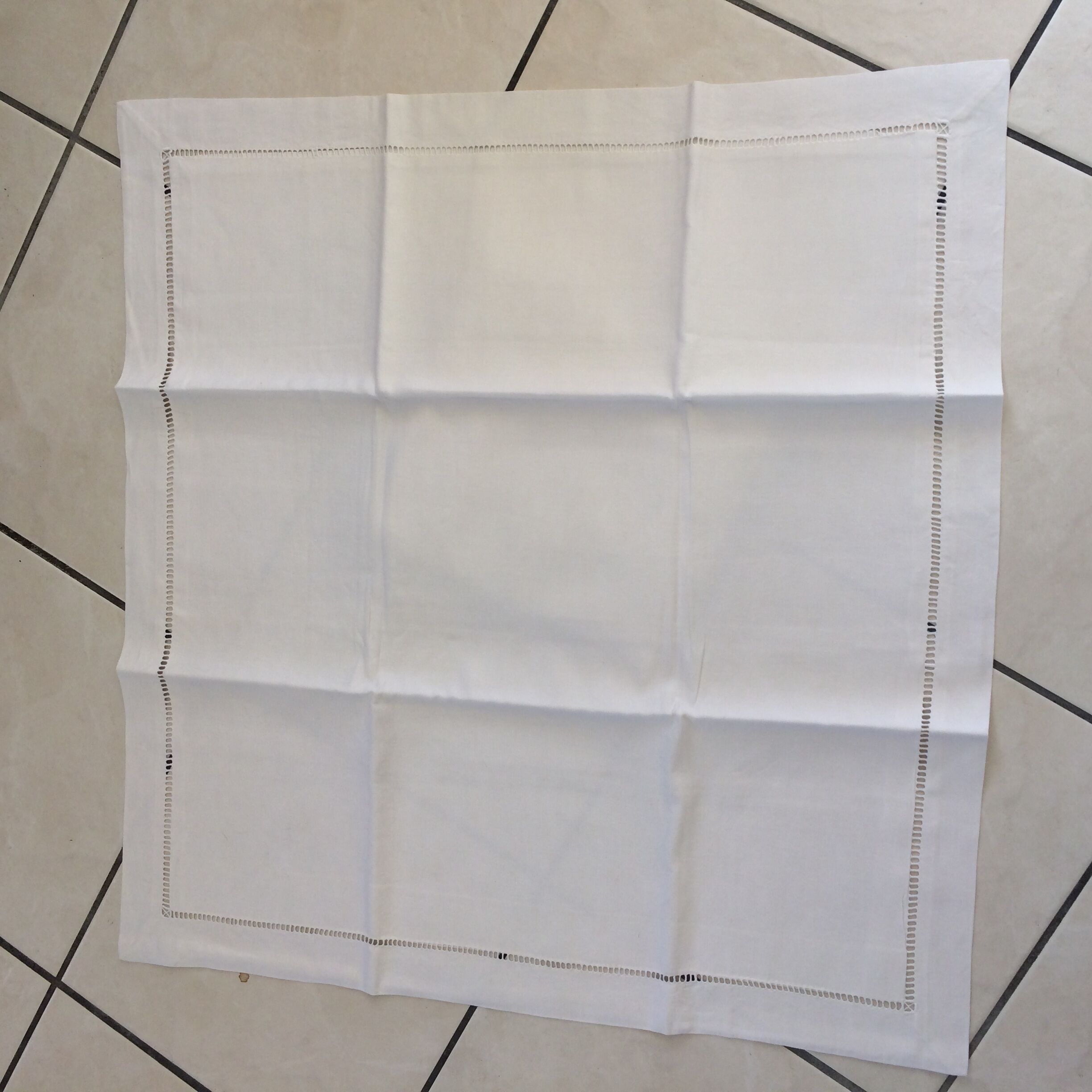 Pair of white pillowcases with entourage days handmade