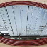 art deco mirror in plaster 79 x 47 cm