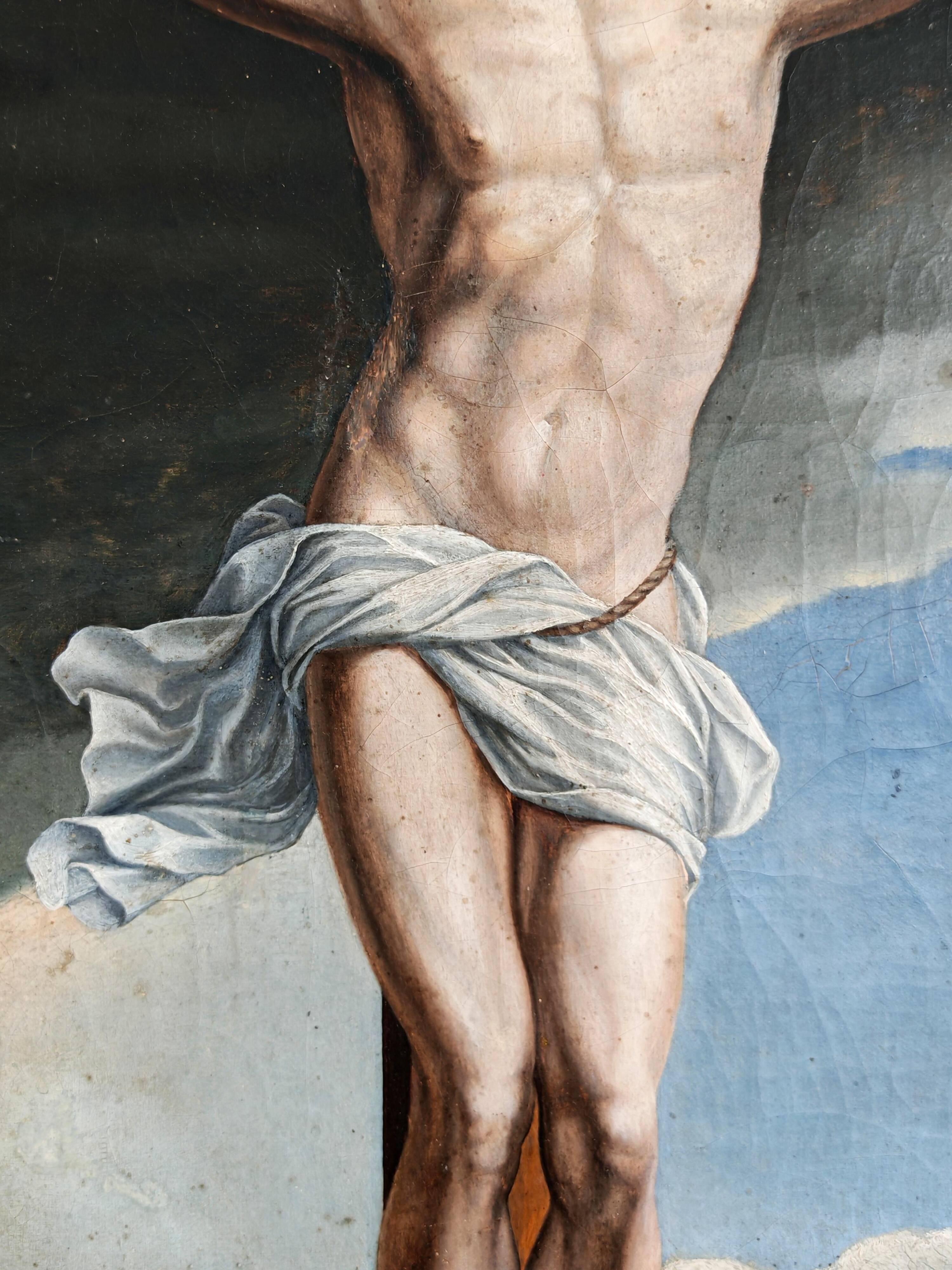Christ on the Cross, oil on canvas, 19th century