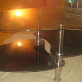 Table basse en verre années 70