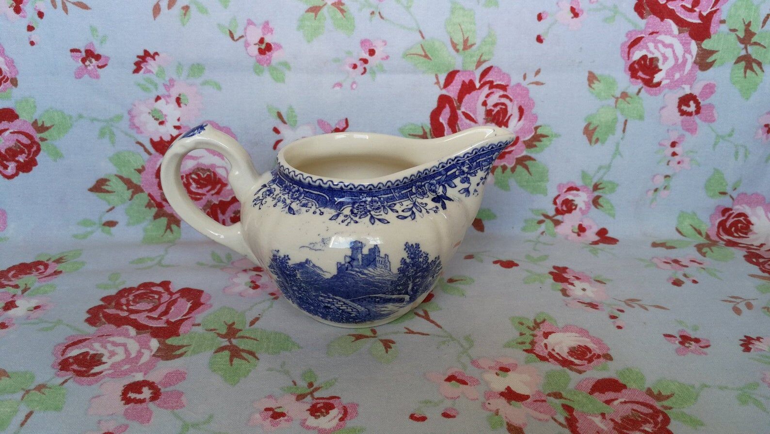 Small Villeroy Milk Pitcher - Boch Burgenland Old Blue