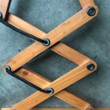 Lampe applique scandinave accordéon zig zag en bois