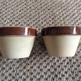 Series of 5 sandstone ramekins