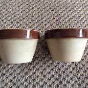 Series of 5 sandstone ramekins