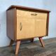Pair of night table feet compass bedside end of vintage sofa old 1950 1960 retro