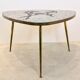 Mosaic and brass coffee or side table by Berthold Müller, 1960s