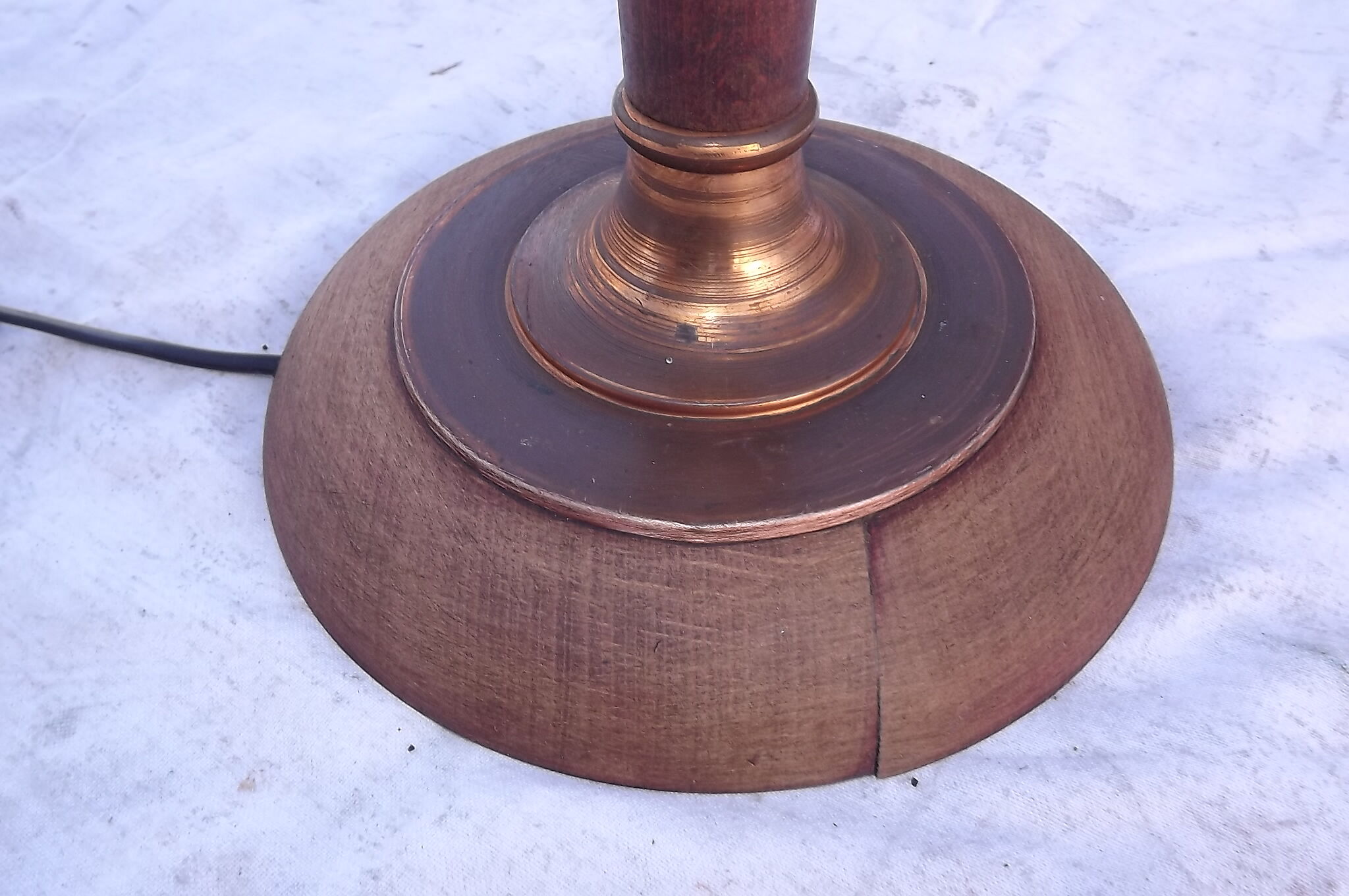 White opaline 50s Mazda lamp