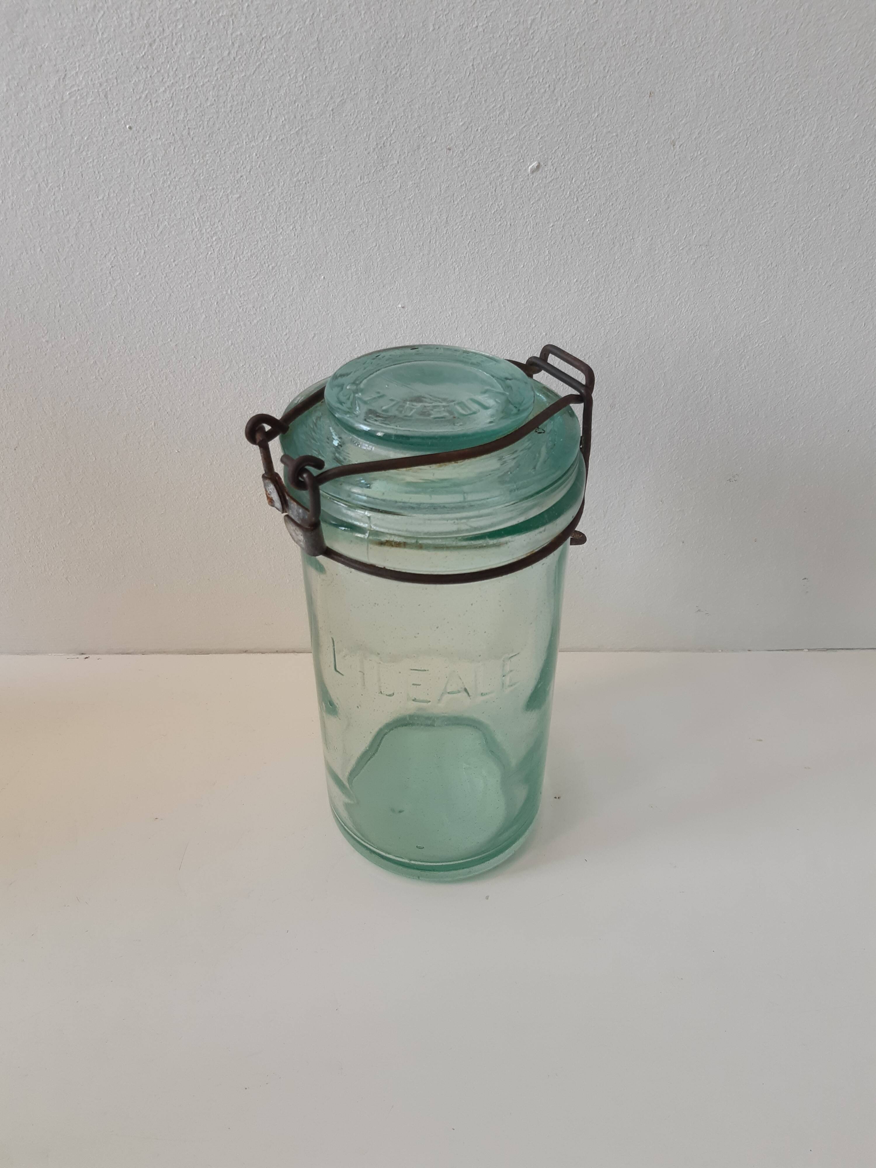 Pot en verre l'idéale vintage