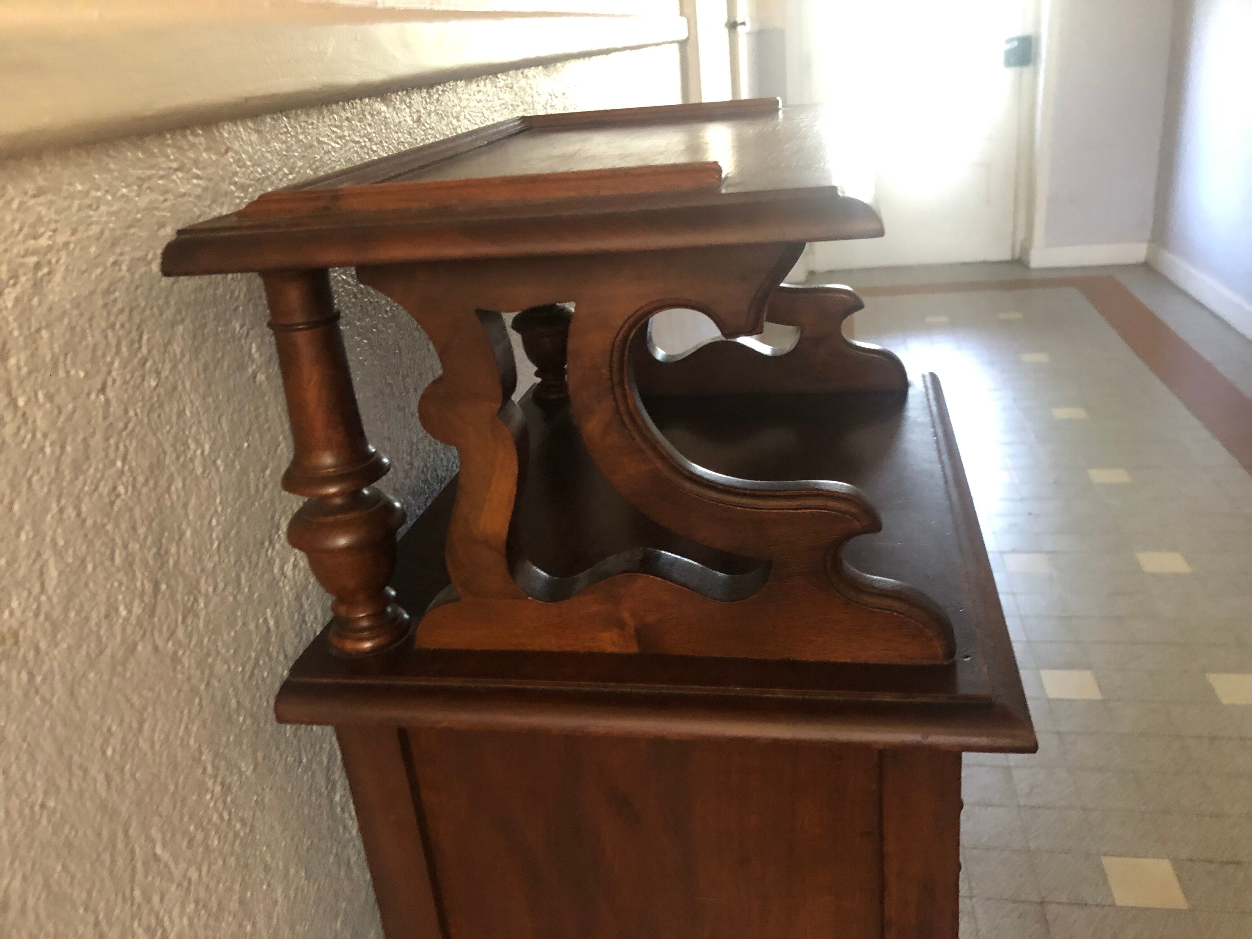 Antique wood music cabinet noble