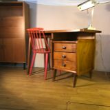 1950 foot compass desk and Scandinavian chair