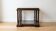Wood and glass coffee table in Portuguese style.