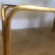 Vintage metal coffee table Italy 1970s