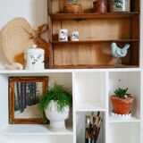 Old wooden shelf - old workshop drawer