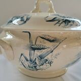 Old earthenware soup tureen