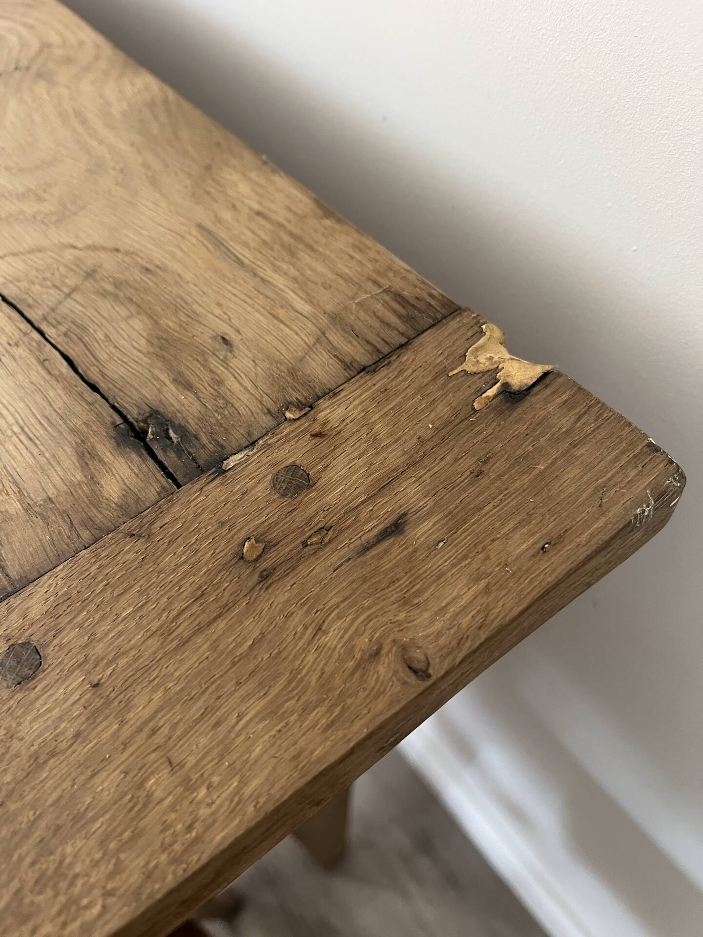 Oak farmhouse table