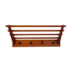 Teak wall coat rack, Denmark, 1960s