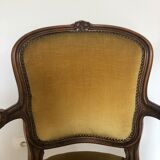Louis XV mustard style armchair