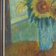 painting oil on canvas sunflowers still life signed