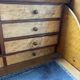 Beautiful vintage 20th-century American cylinder desk and its chair.